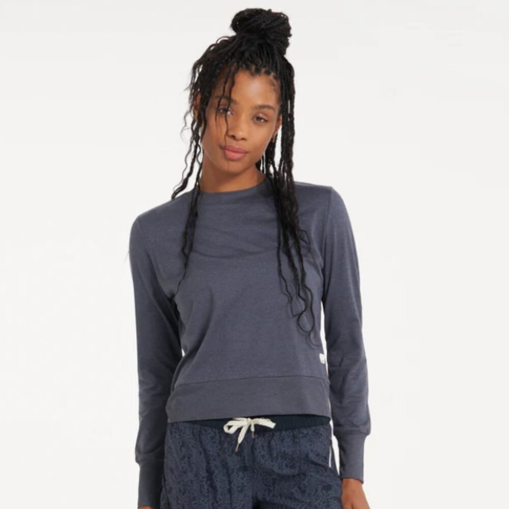 Vuori Daydream Crew - Womens XS - Azure Heather